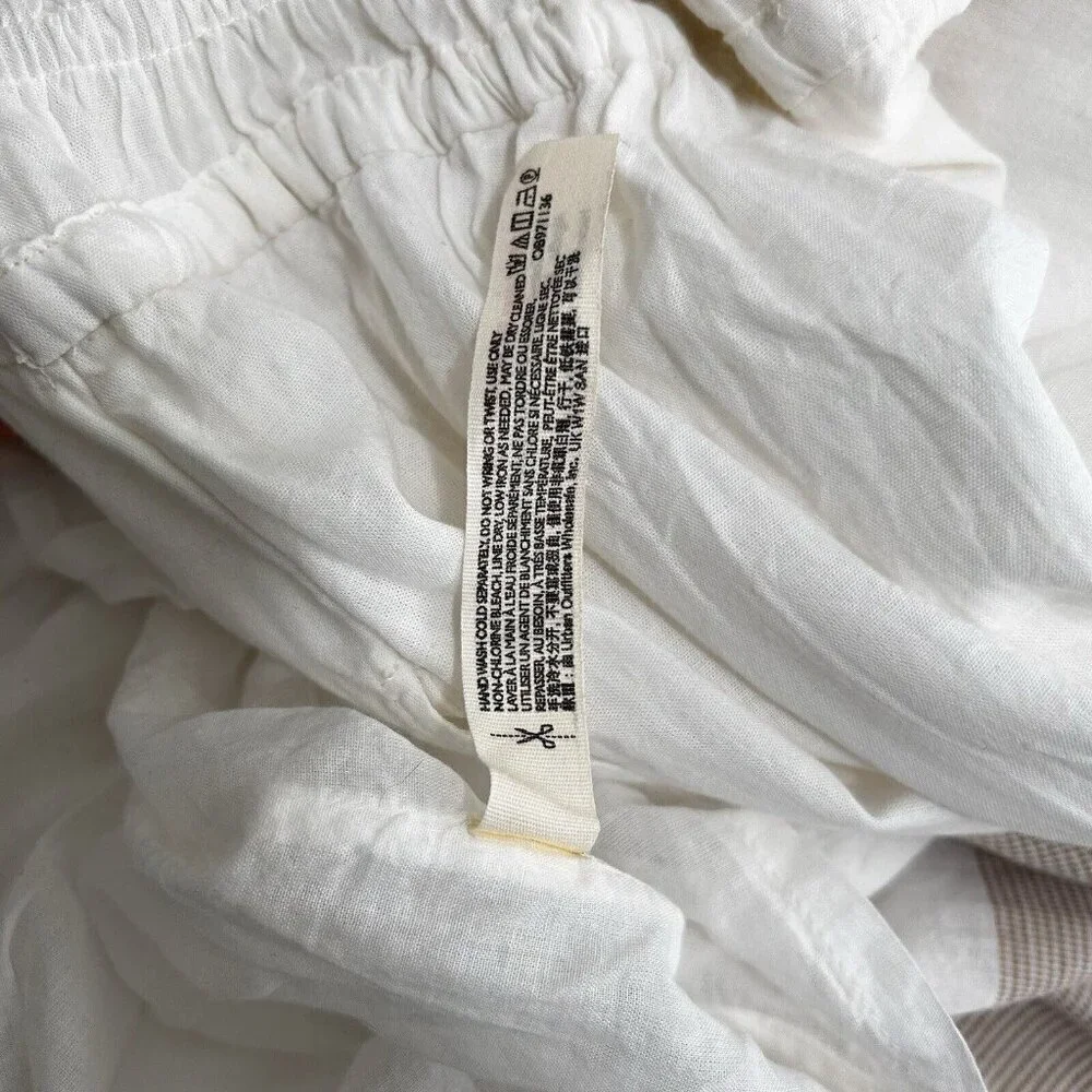 Free People Lulu‎ Bone White Midi Dress Endless Summer Open Back Sleeveless Sz M